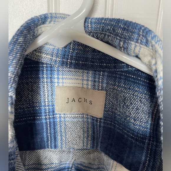 Jachs Mens Medium Button Down Blue - Picture 2 of 9